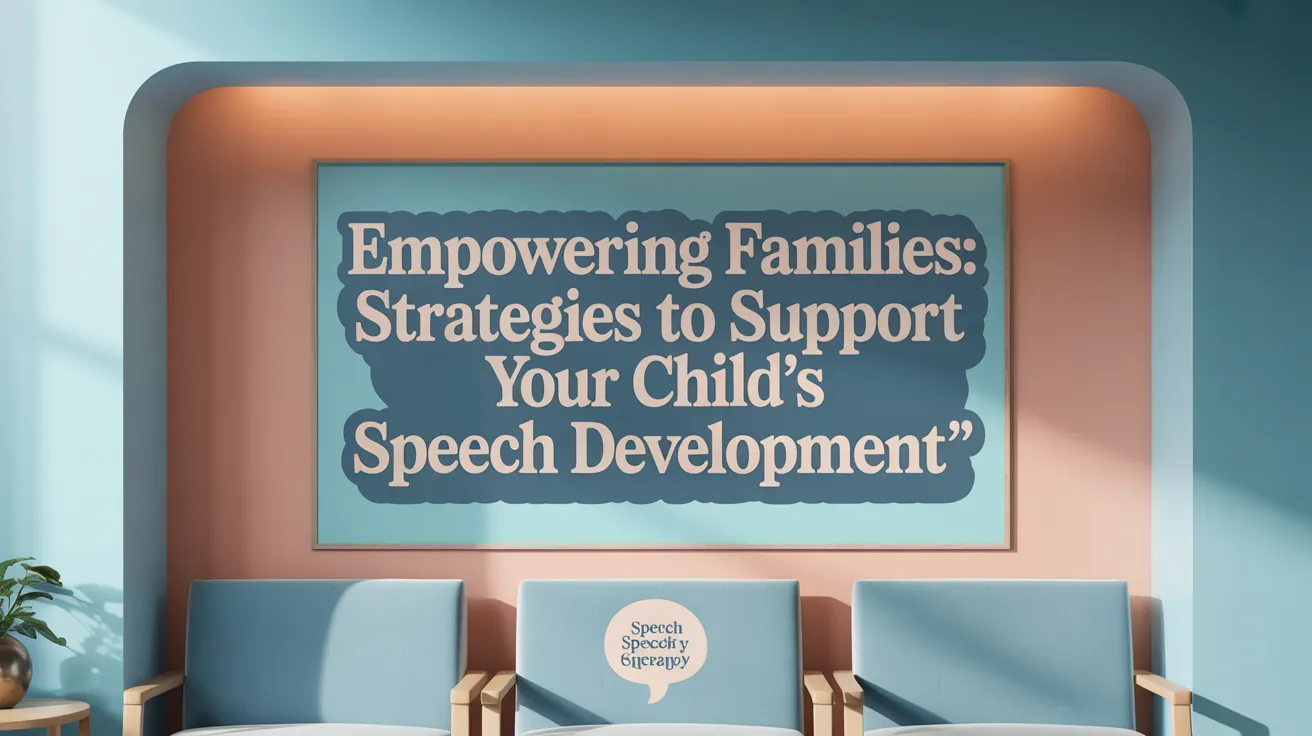 Empowering Families: Strategies to Support Your Child’s Speech Development