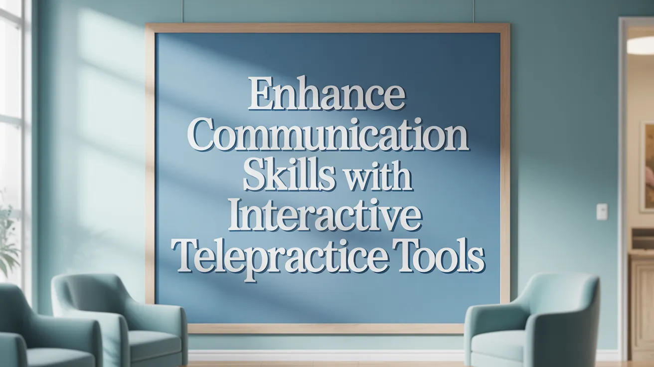 Enhance Communication Skills with Interactive Telepractice Tools