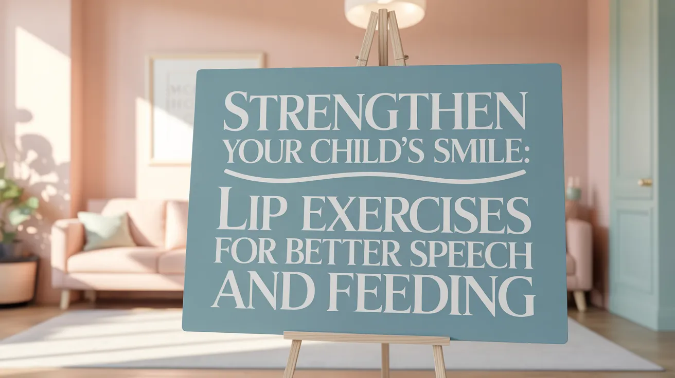 Strengthen Your Child's Smile: Lip Exercises for Better Speech and Feeding