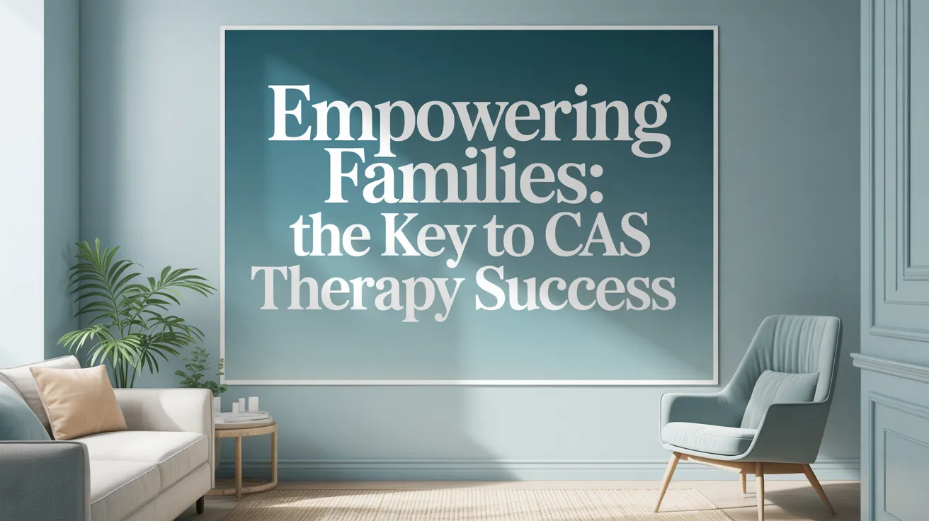 Empowering Families: The Key to CAS Therapy Success