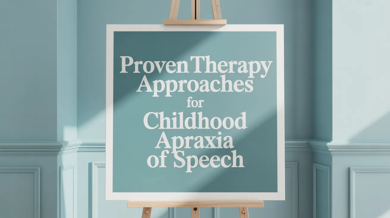 Proven Therapy Approaches for Childhood Apraxia of Speech