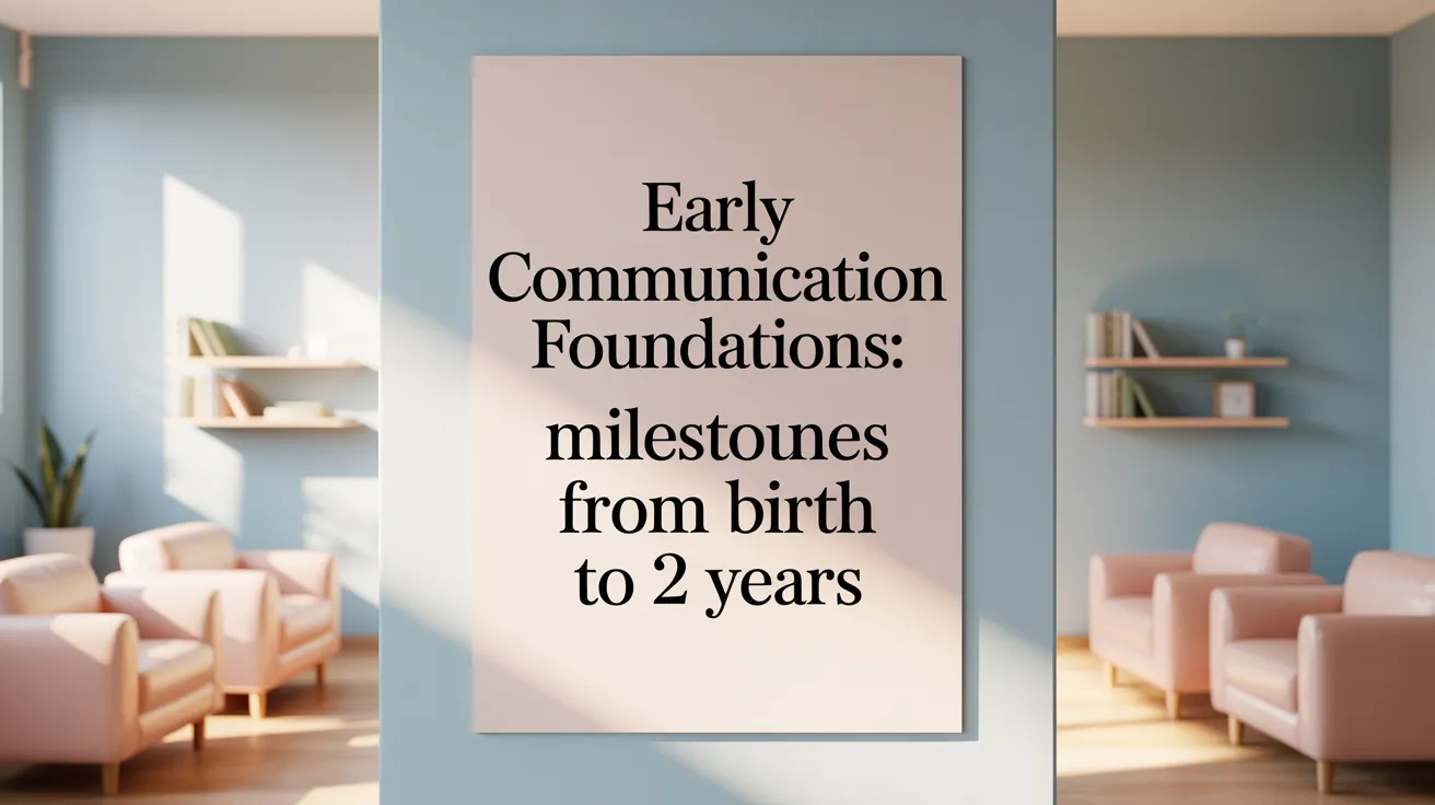 Early Communication Foundations: Milestones from Birth to 2 Years