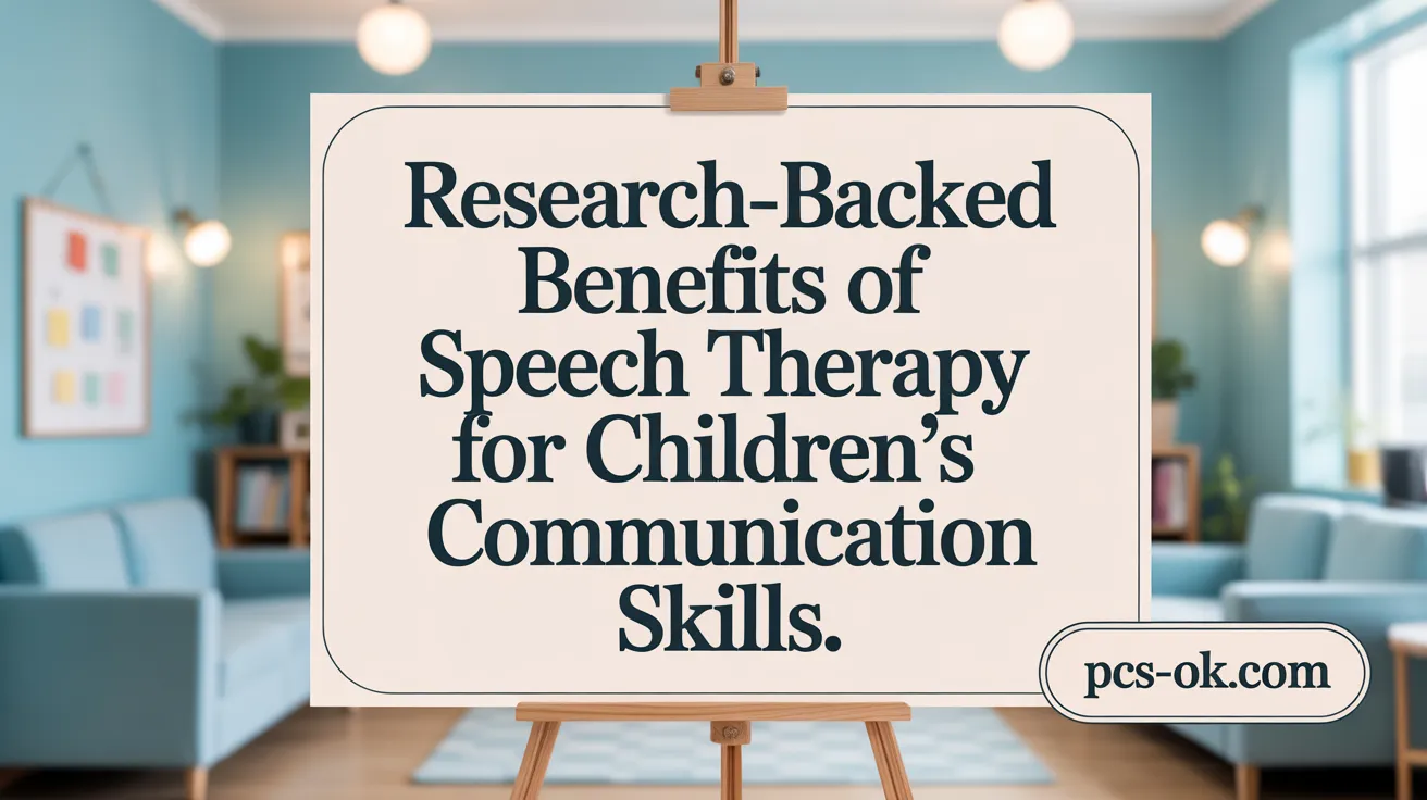 Research-Backed Benefits of Speech Therapy for Children's Social Skills