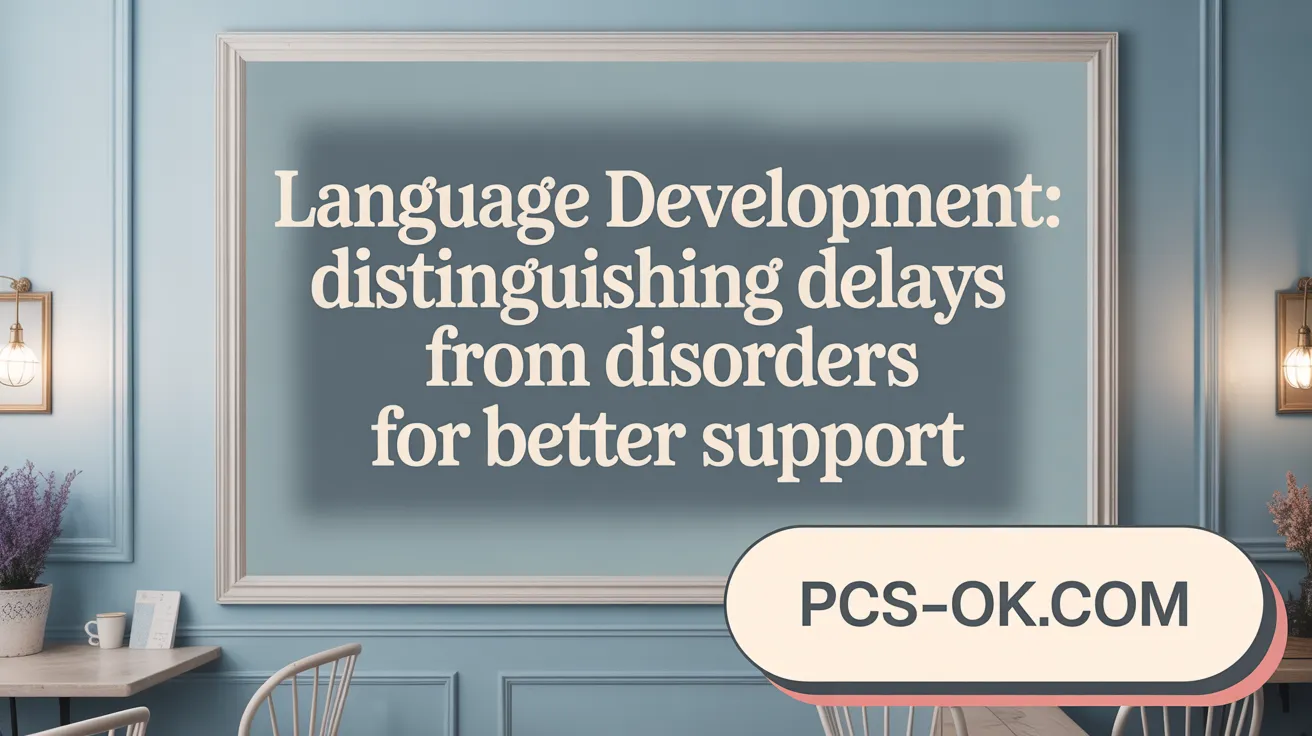 Language Development: Distinguishing Delays from Disorders for Better Support
