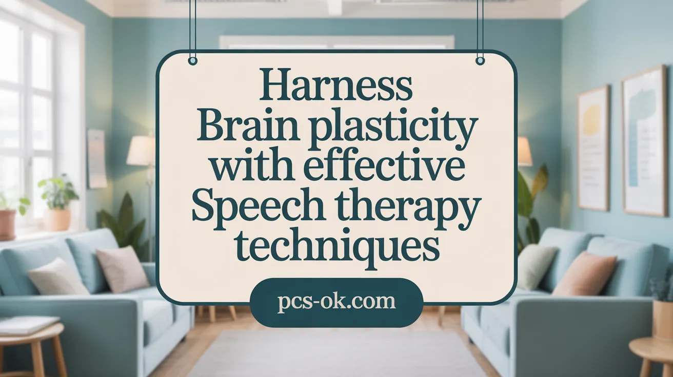 Harness Brain Plasticity with Timely Speech Therapy