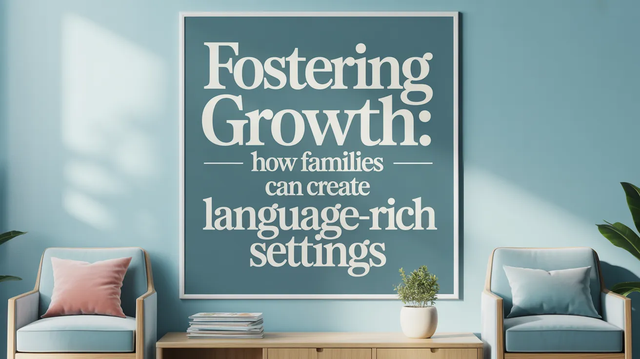 Fostering Growth: How Families Can Create Language-Rich Settings