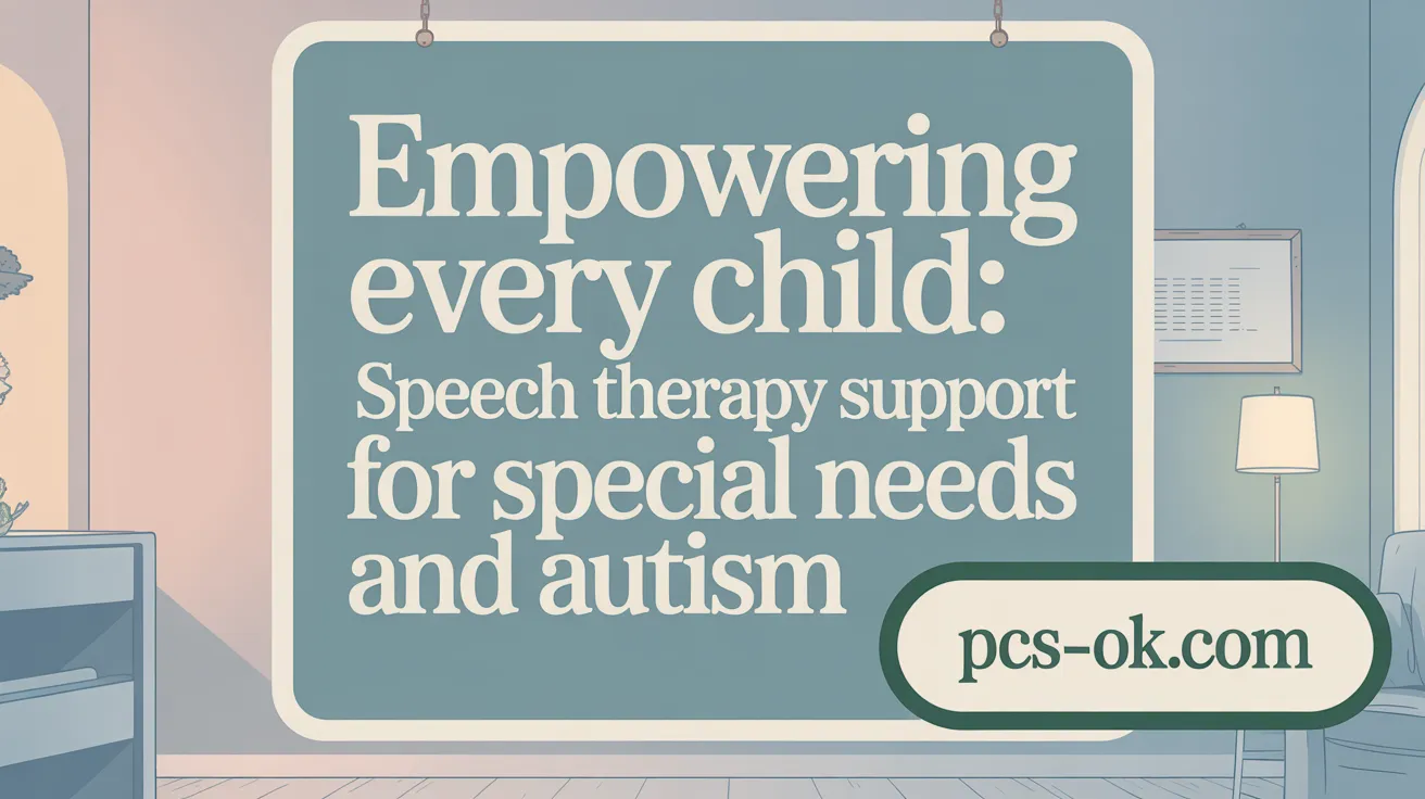 Empowering Every Child: Speech Therapy Support for Special Needs and Autism