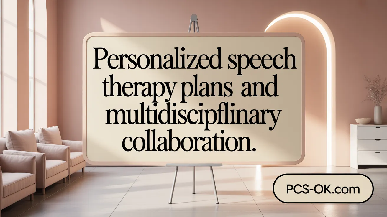 Personalized Speech Therapy Plans and Multidisciplinary Collaboration