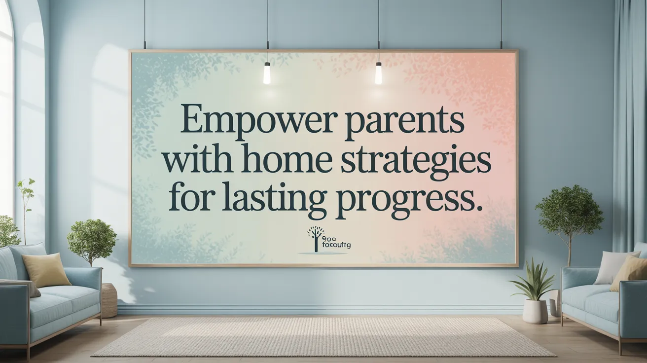 Empower Parents with Home Strategies for Lasting Progress