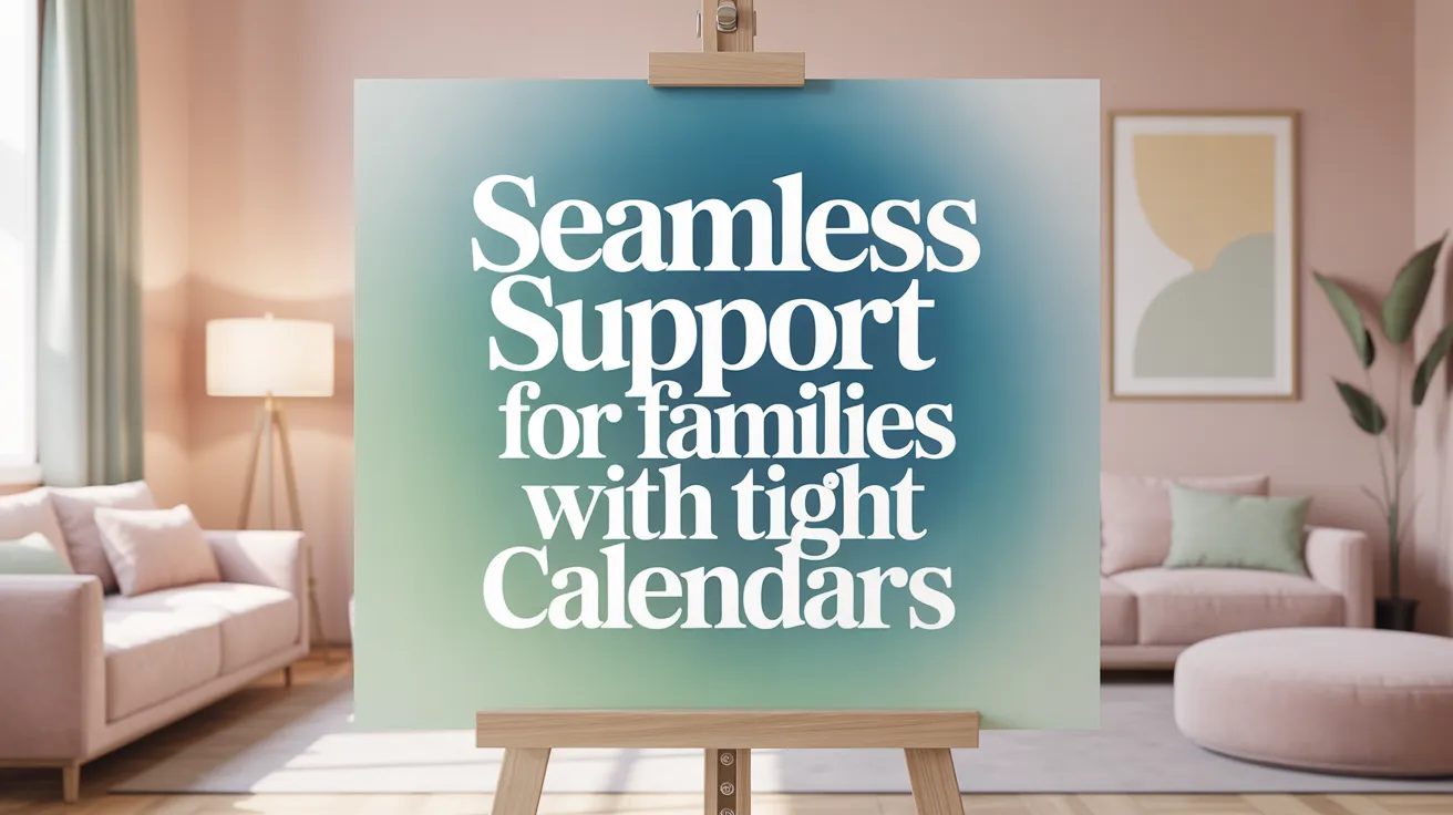 Seamless support for families with tight calendars