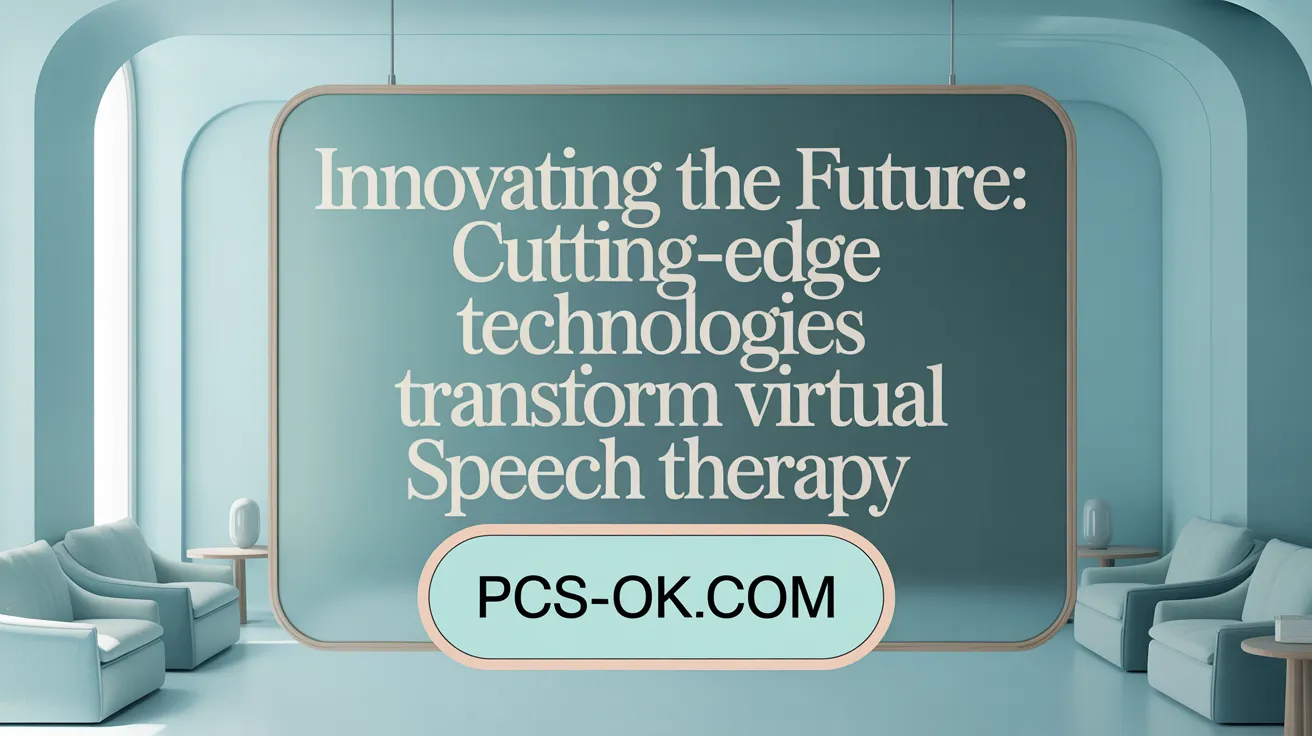 Innovating the Future: Cutting-Edge Technologies Transform Virtual Speech Therapy