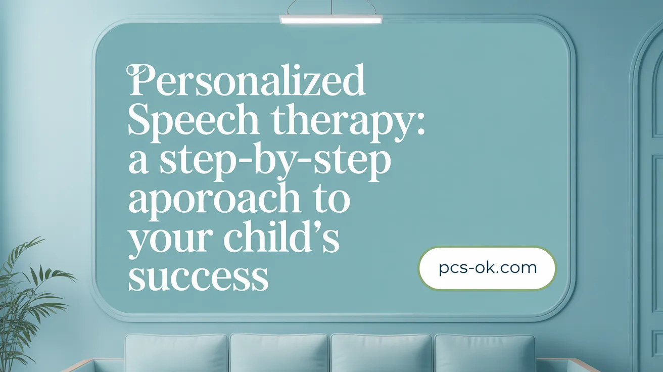 Personalized Speech Therapy: A Step-by-Step Approach to Your Child’s Success