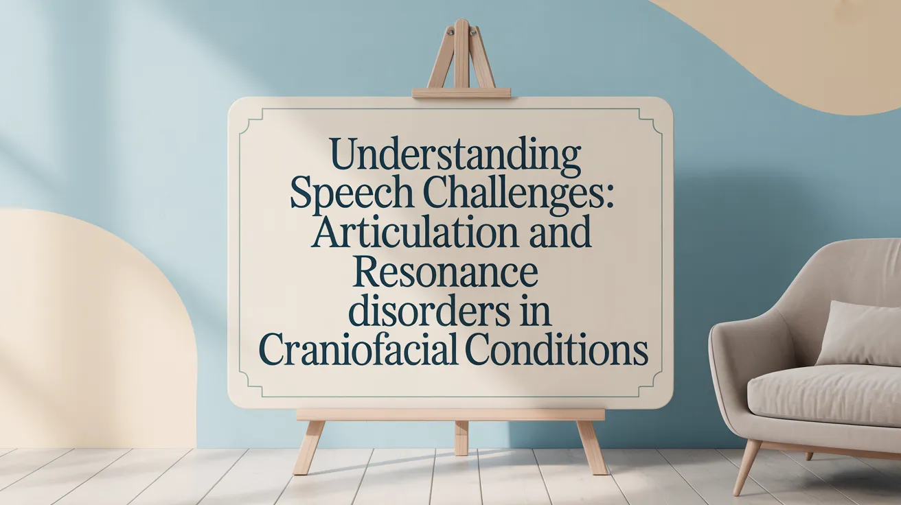 Understanding Speech Challenges: Articulation and Resonance Disorders in Craniofacial Conditions