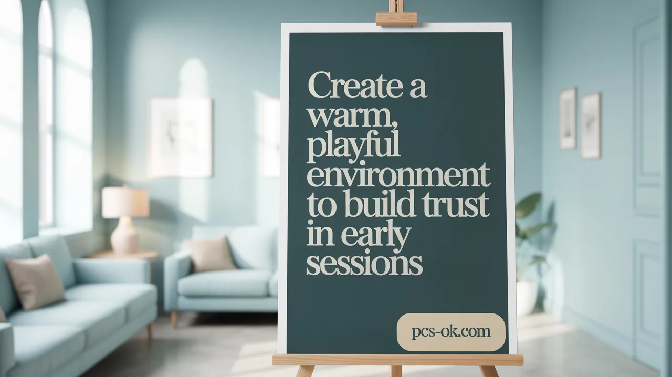 Create a Warm, Playful Environment to Build Trust in Early Sessions