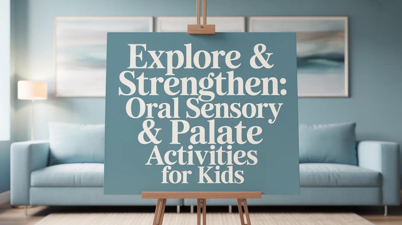 Explore & Strengthen: Oral Sensory & Palate Activities for Kids