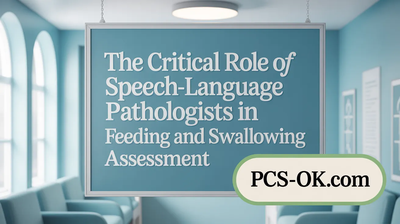 The Critical Role of Speech-Language Pathologists in Feeding and Swallowing Assessment