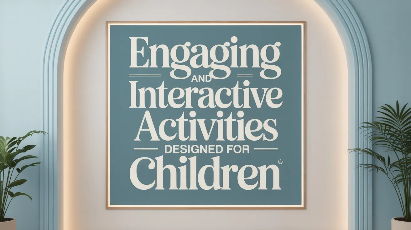 Engaging and Interactive Activities Designed for Children