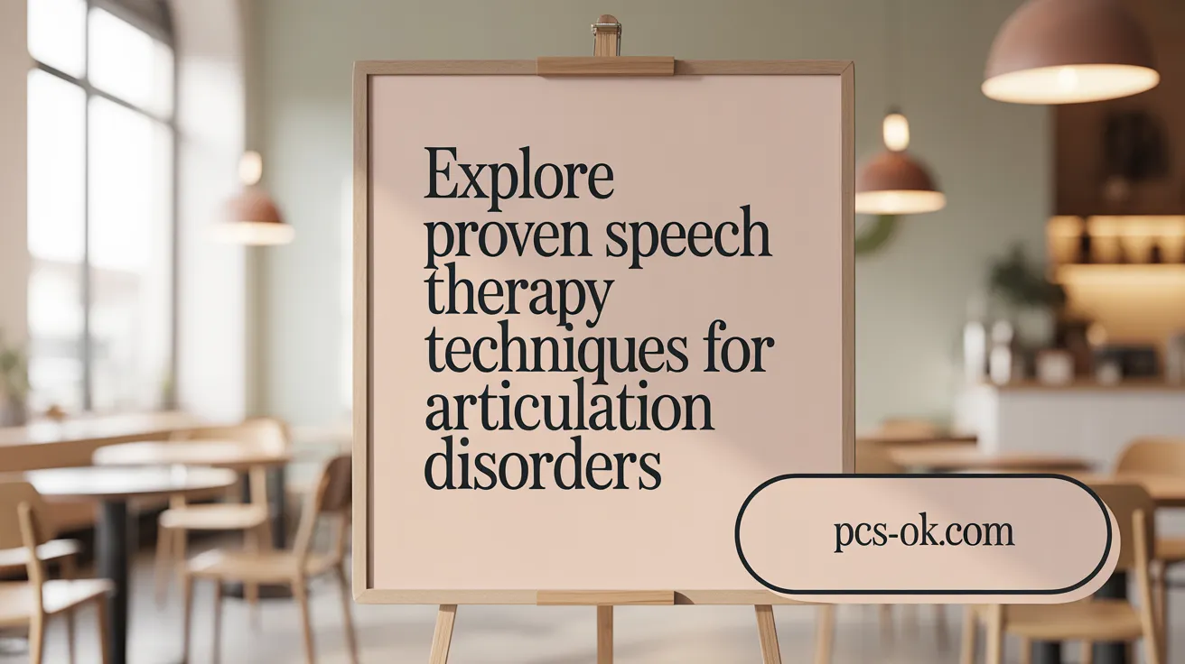 Explore Proven Speech Therapy Techniques for Articulation Disorders
