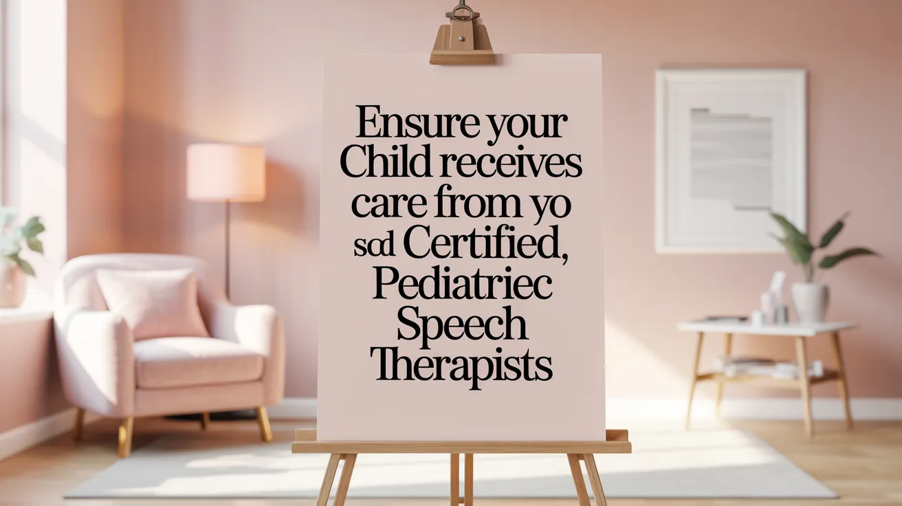Ensure Your Child Receives Care from Licensed, Certified Pediatric Speech Therapists
