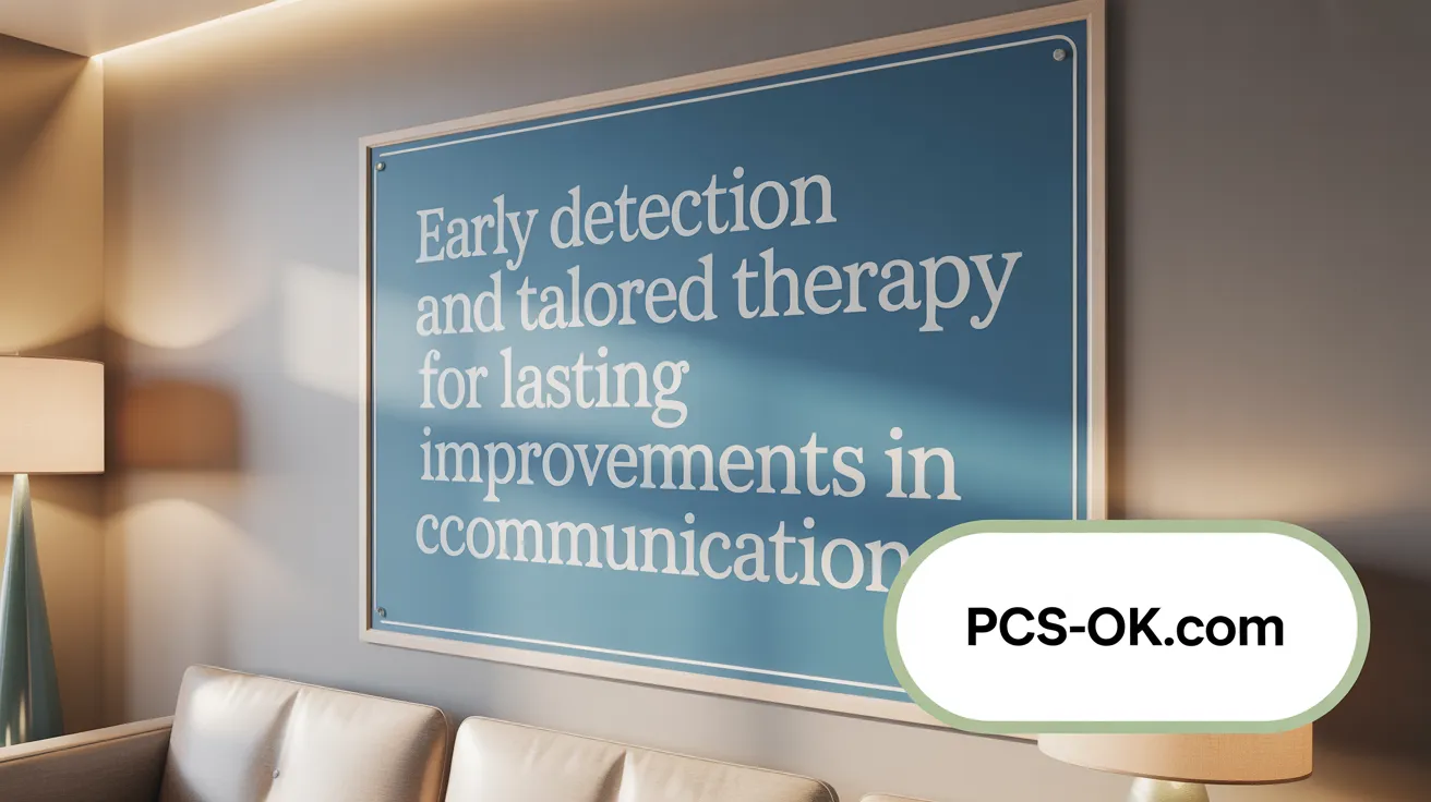 Early Detection and Tailored Therapy for Lasting Improvements in Communication