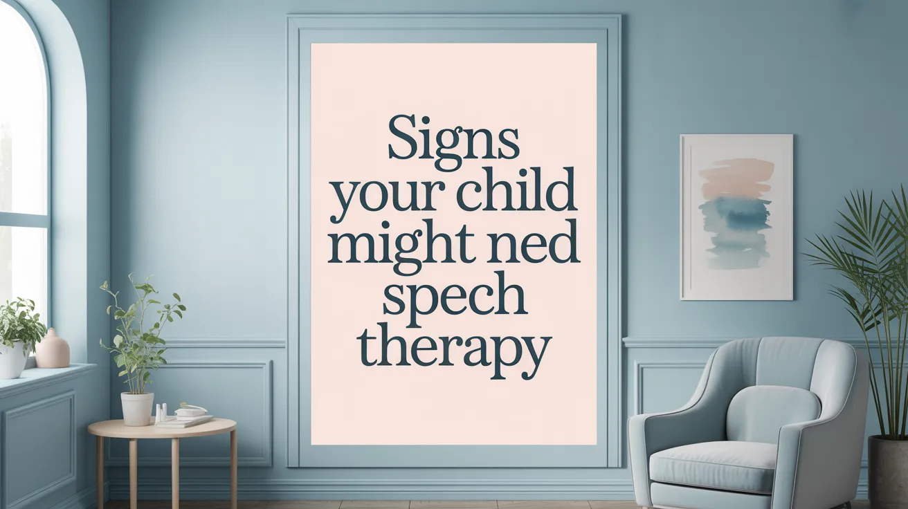 Signs Your Child Might Need Speech Therapy