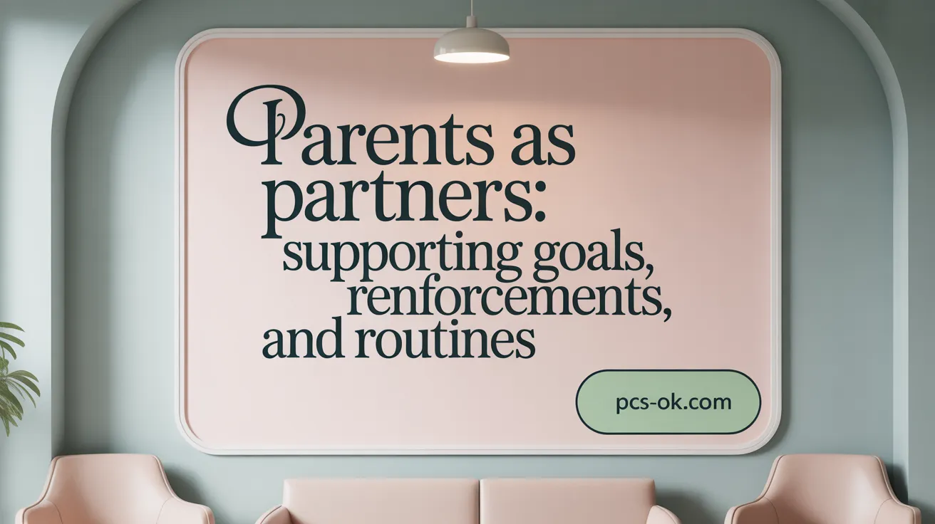 Parents as Partners: Supporting Goals, Reinforcements, and Routines