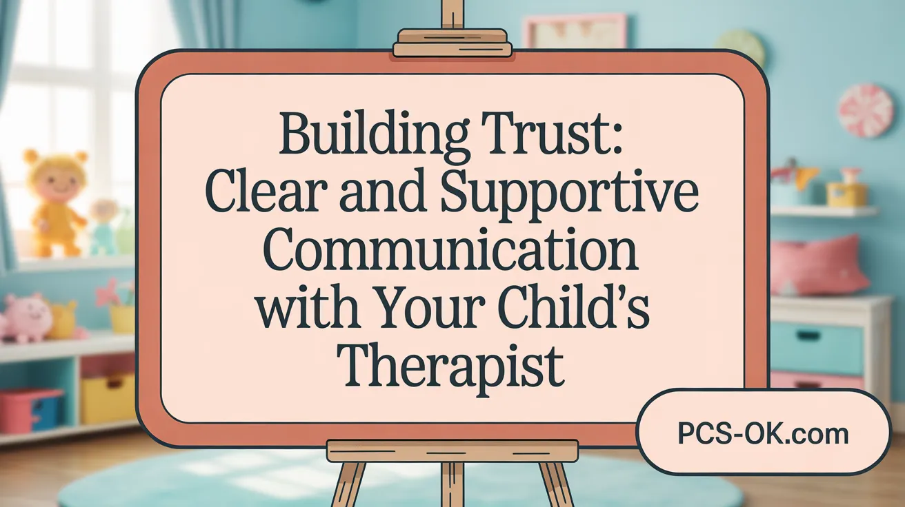 Building Trust: Clear and Supportive Communication with Your Child’s Therapist