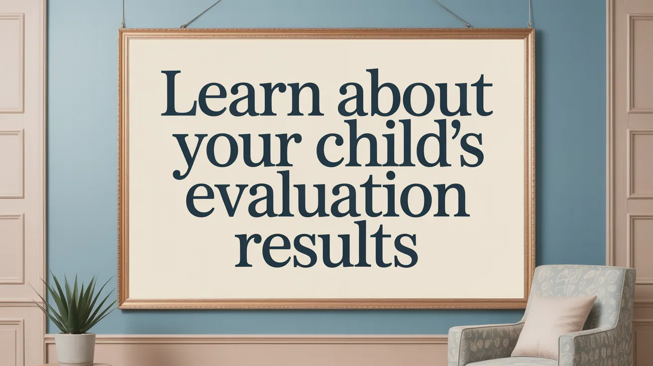 Learn About Your Child's Evaluation Results