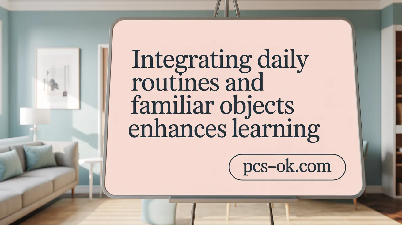 Integrating Daily Routines and Familiar Objects Enhances Learning