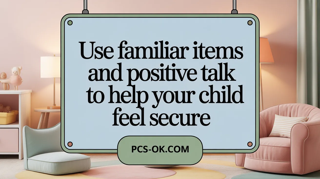 Use Familiar Items and Positive Talk to Make Your Child Feel Safe