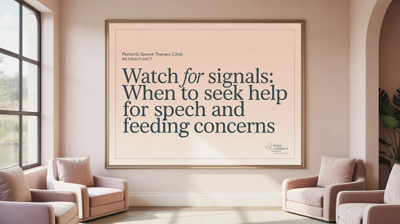 Watch for Signals: When to Seek Help for Speech and Feeding Concerns