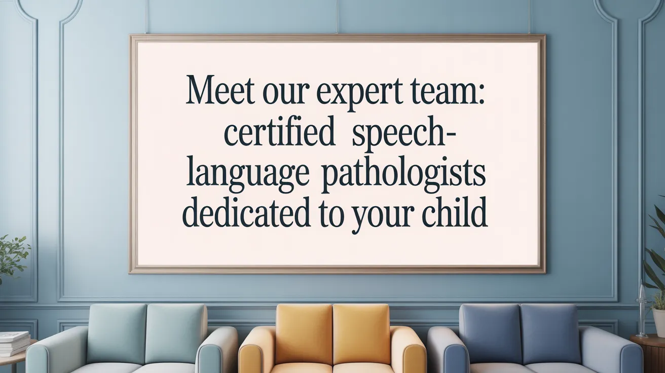 Meet Our Expert Team: Certified Speech-Language Pathologists Dedicated to Your Child