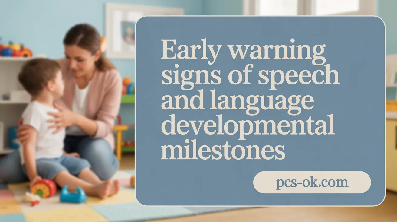 Early Warning Signs of Speech and Language Delays