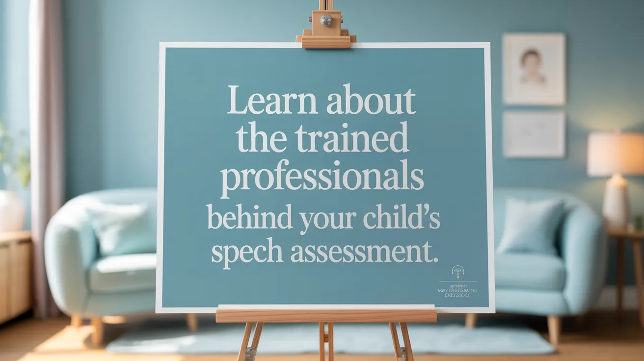 Learn about the trained professionals behind your child's speech assessment.