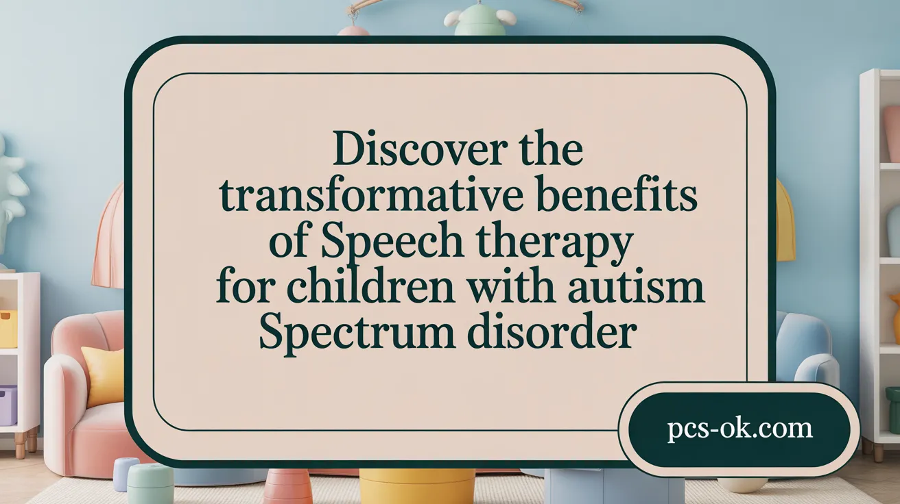 Discover the Transformative Benefits of Speech Therapy for Autism Spectrum Children