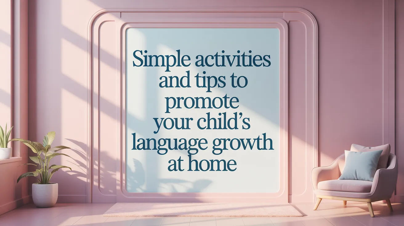 Simple Activities and Tips to Promote Your Child's Language Growth at Home