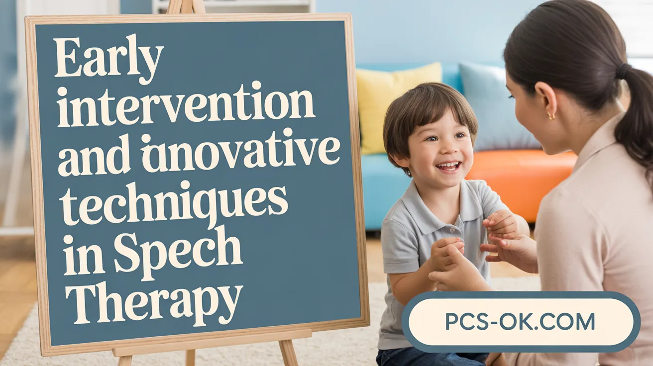 Early Intervention and Cutting-Edge Techniques in Speech Therapy