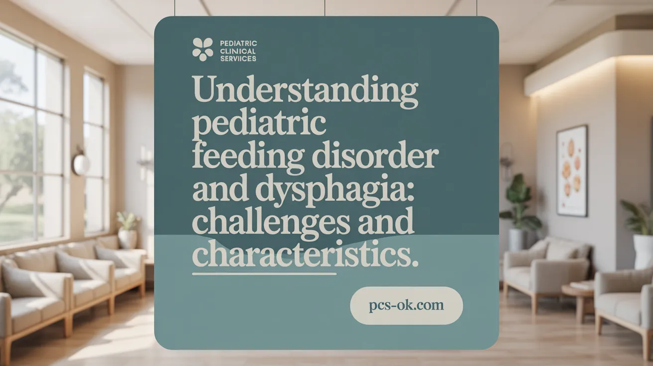 Understanding Pediatric Feeding Disorder and Dysphagia: Challenges and Characteristics.