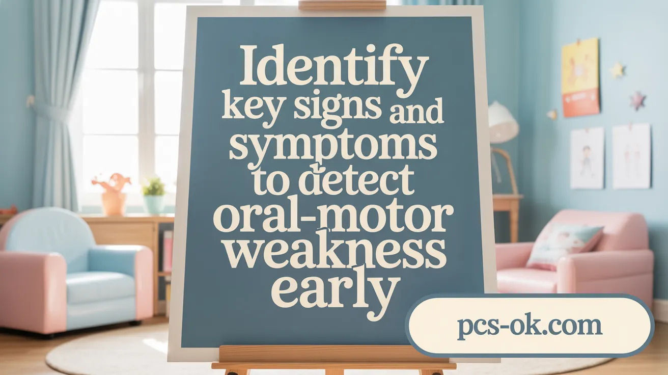 Identify Key Signs and Symptoms to Detect Oral-Motor Weakness Early