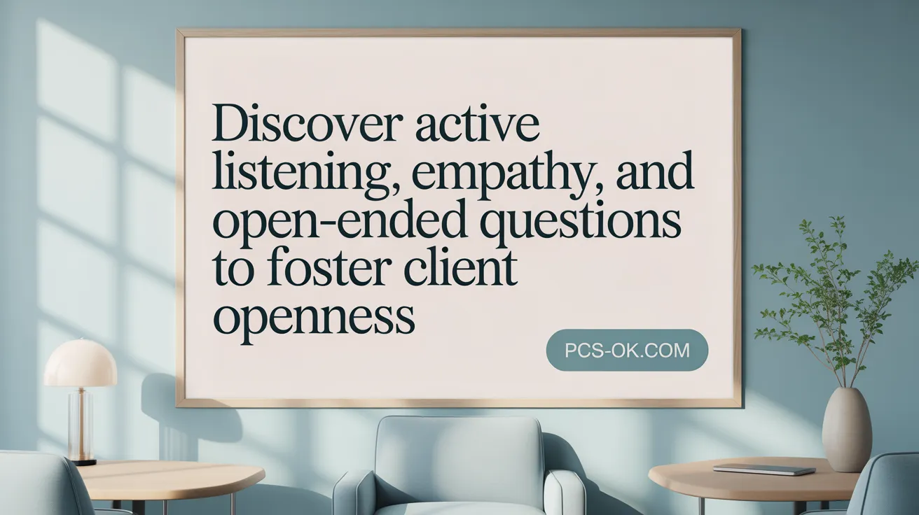 Discover Active Listening, Empathy, and Open-Ended Questions to Foster Client Openness