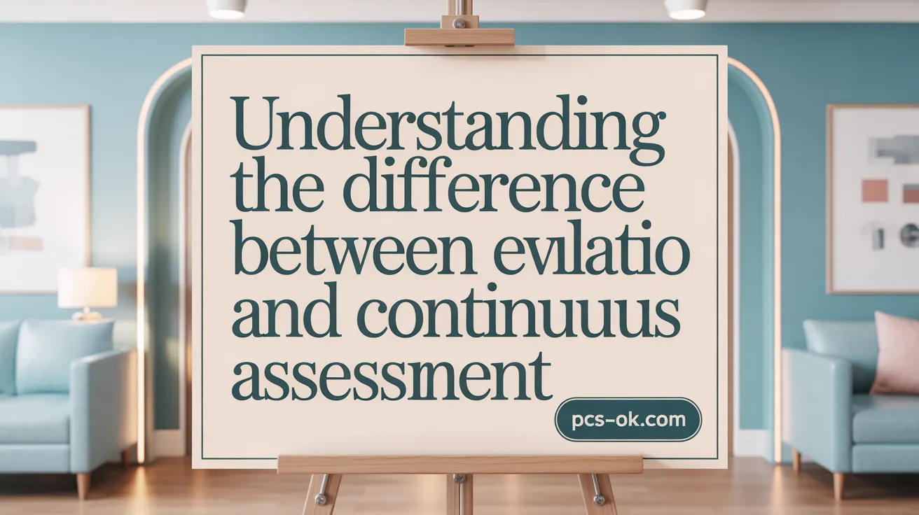 Understanding the Difference Between Evaluation and Continuous Assessment