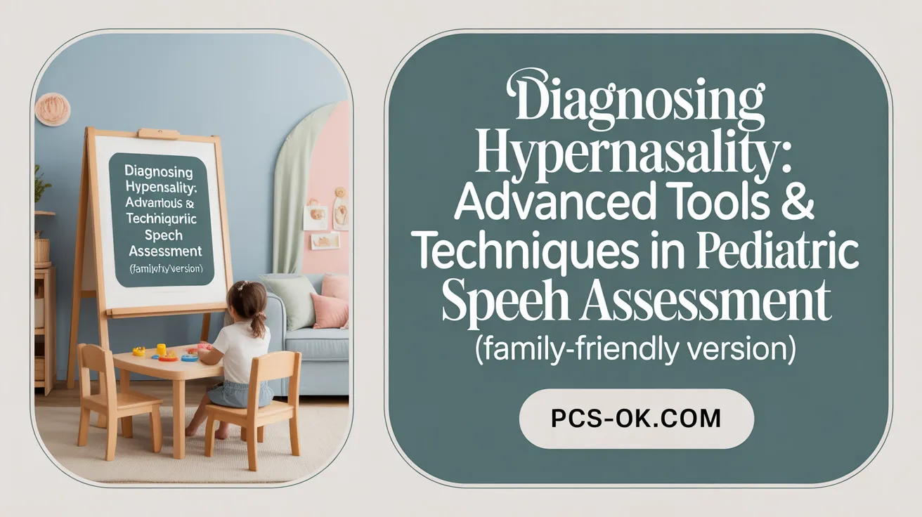 Diagnosing Hypernasality: Advanced Tools & Techniques in Pediatric Speech Assessment