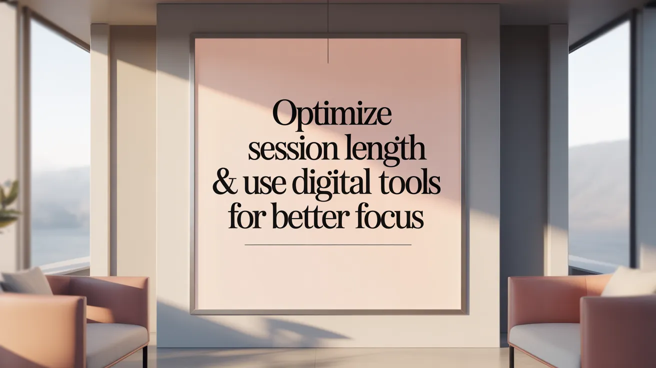 Optimize Session Length & Use Digital Tools for Better Focus