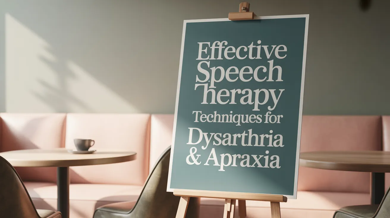 Effective Speech Therapy Techniques for Dysarthria & Apraxia