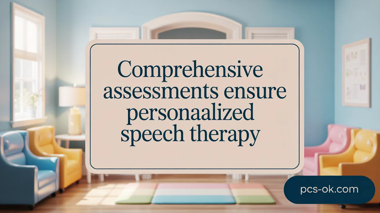 Comprehensive Assessments Ensure Tailored Speech Therapy