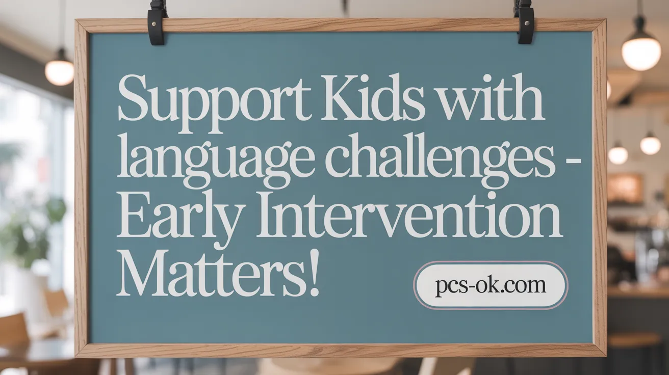 Support Kids with Language Challenges - Early Intervention Matters!