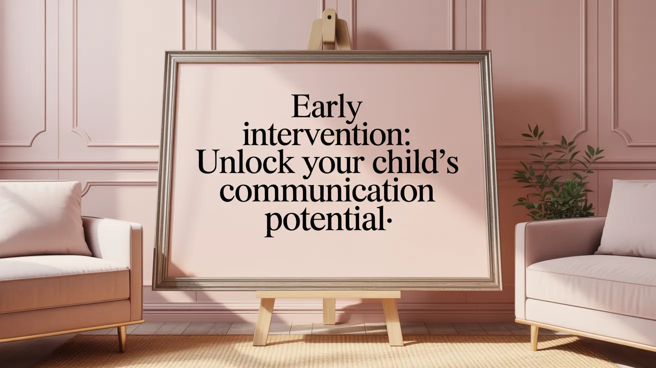 Early Intervention: Unlock Your Child's Communication Potential