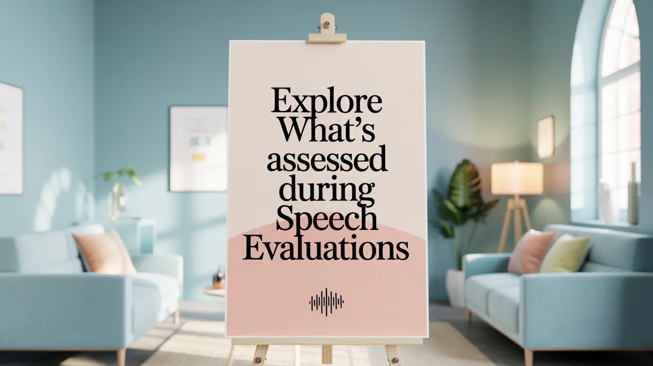 Explore What’s Assessed During Speech Evaluations