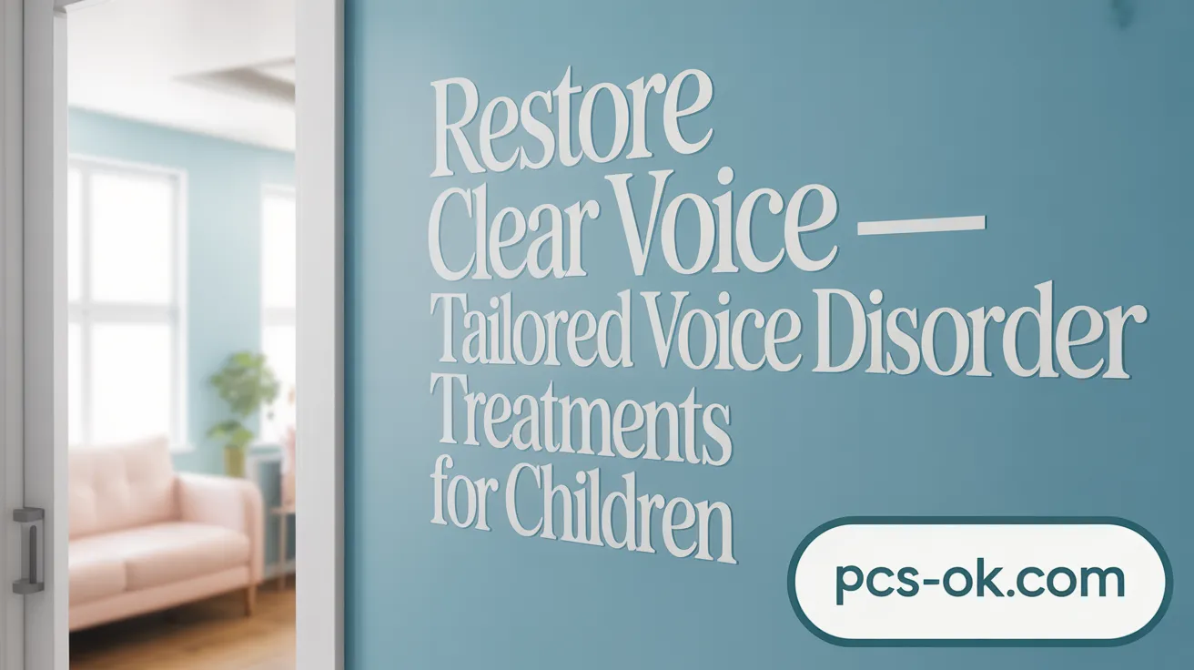 Restore Clear Voice - Tailored Voice Disorder Treatments for Children