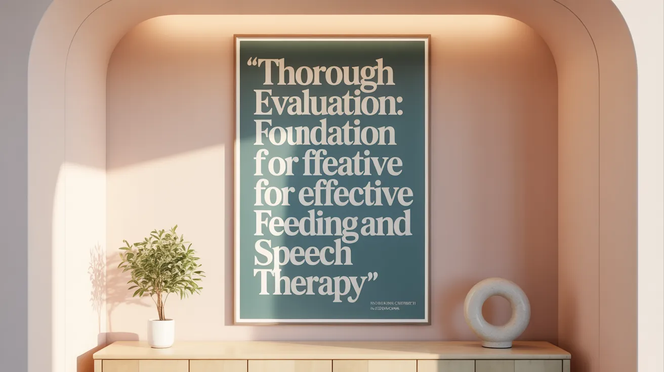 Thorough Evaluation: Foundation for Effective Feeding and Speech Therapy